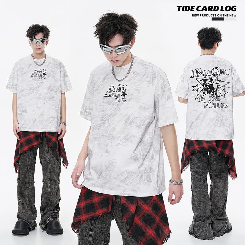 Batik Technology Galaxy Mottled T-shirt
