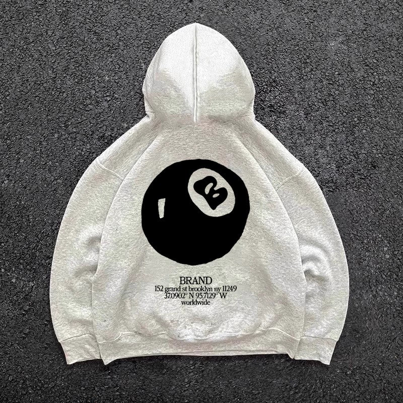 Vintage Autumn And Winter Hooded Sweatshirt