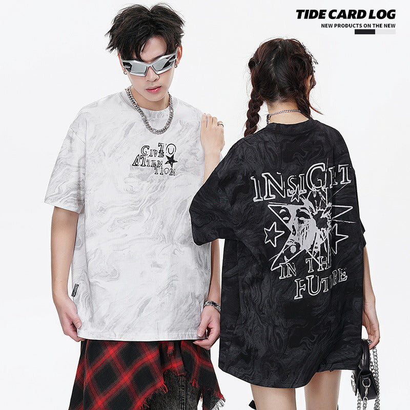 Batik Technology Galaxy Mottled T-shirt