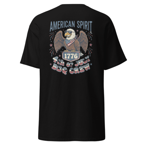 Fourth of July Eagle T-Shirt — "American Spirit 1776" Patriotic BBQ Tee