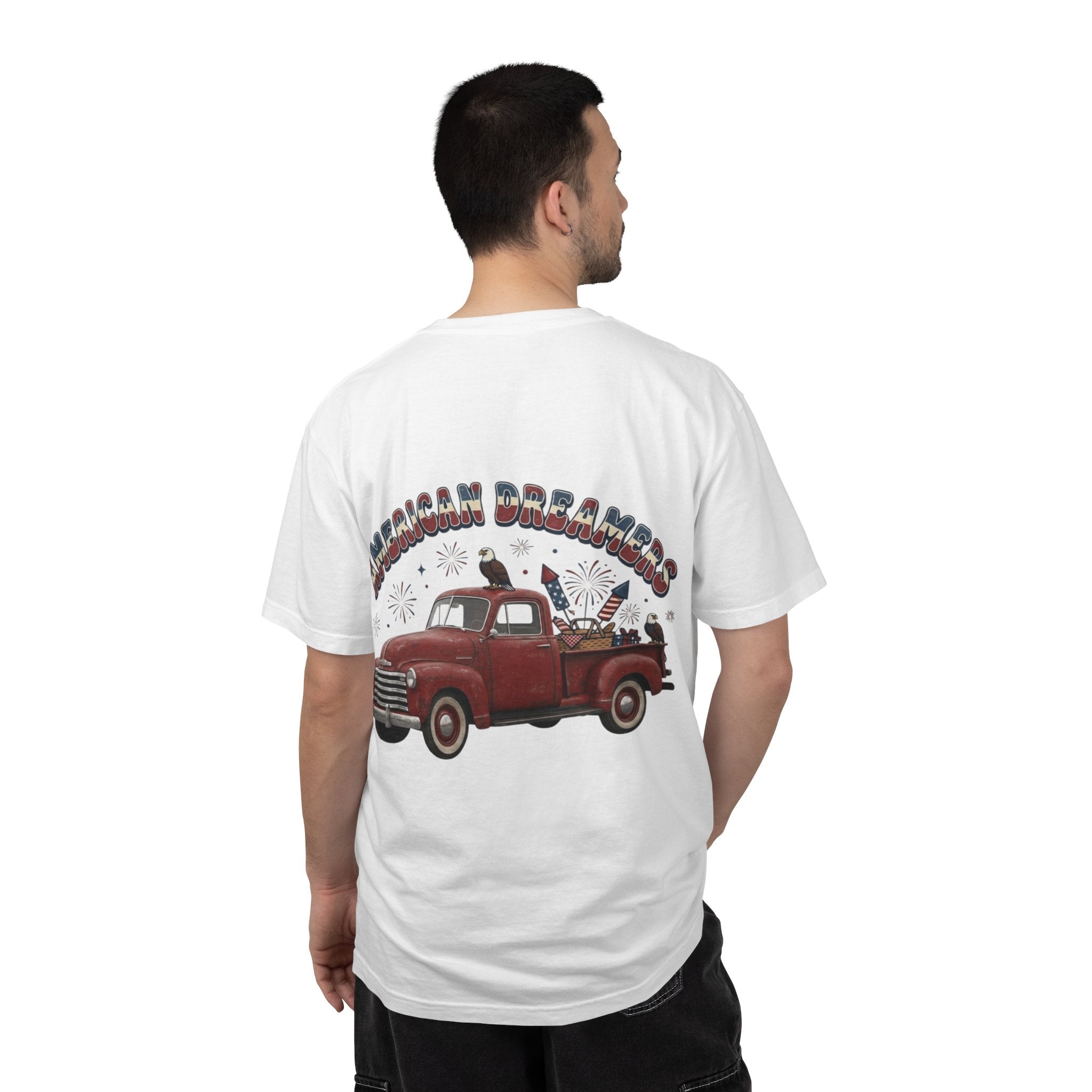'Merica EST. 1776 T-Shirt — American Dreamers Vintage Truck Patriotic Tee