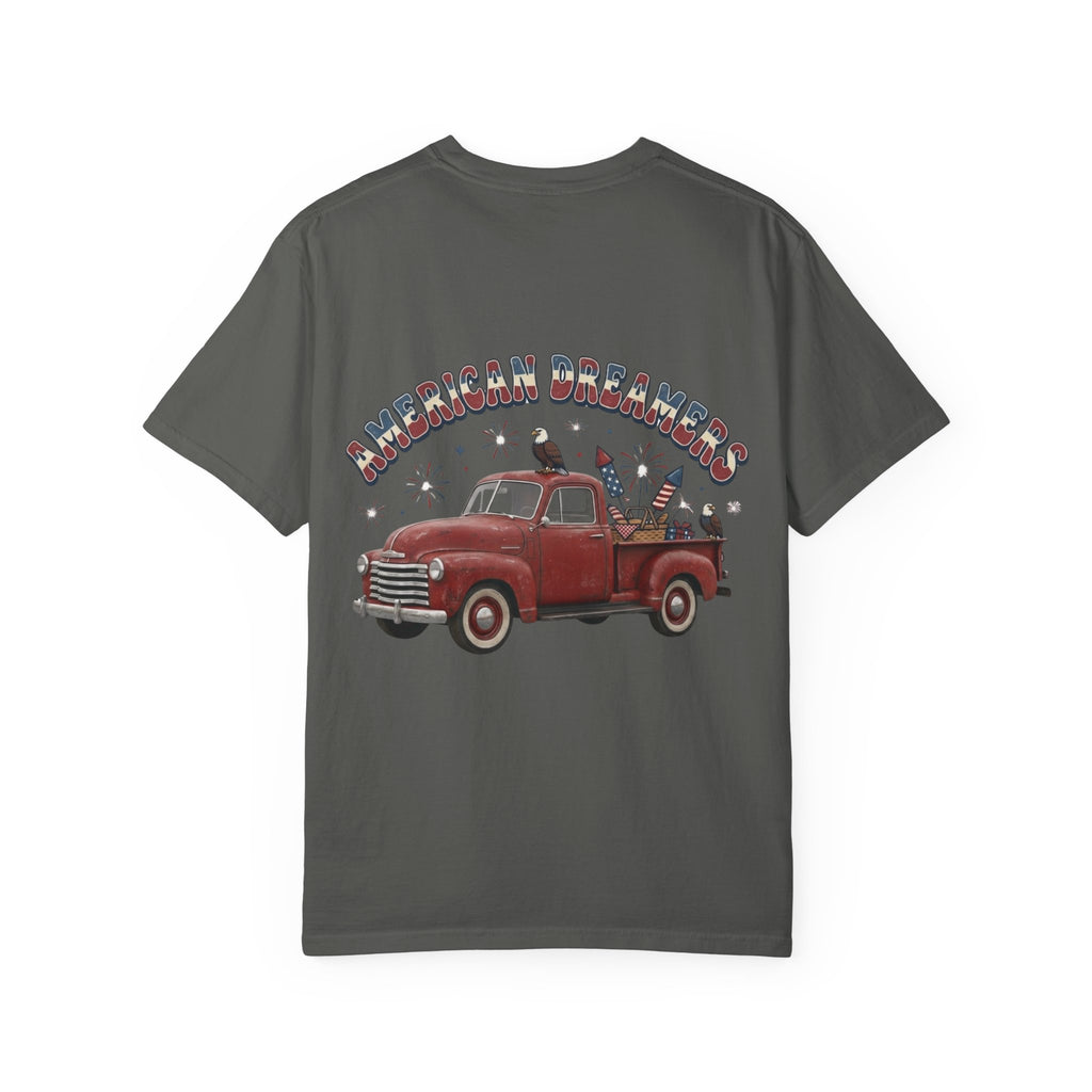 'Merica EST. 1776 T-Shirt — American Dreamers Vintage Truck Patriotic Tee