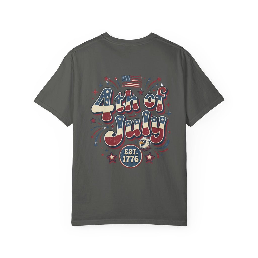 4th of July T-Shirt — Retro Patriotic "Est. 1776" Tee