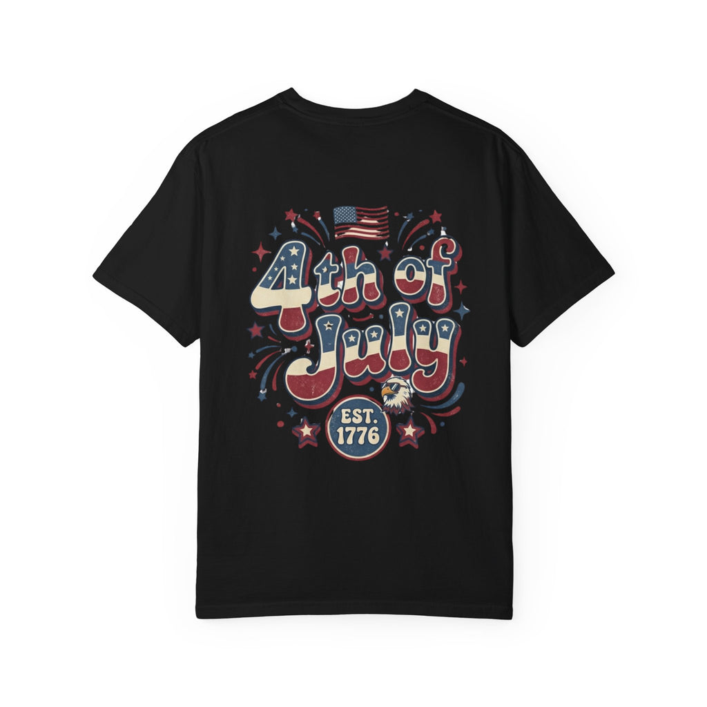 4th of July T-Shirt — Retro Patriotic "Est. 1776" Tee