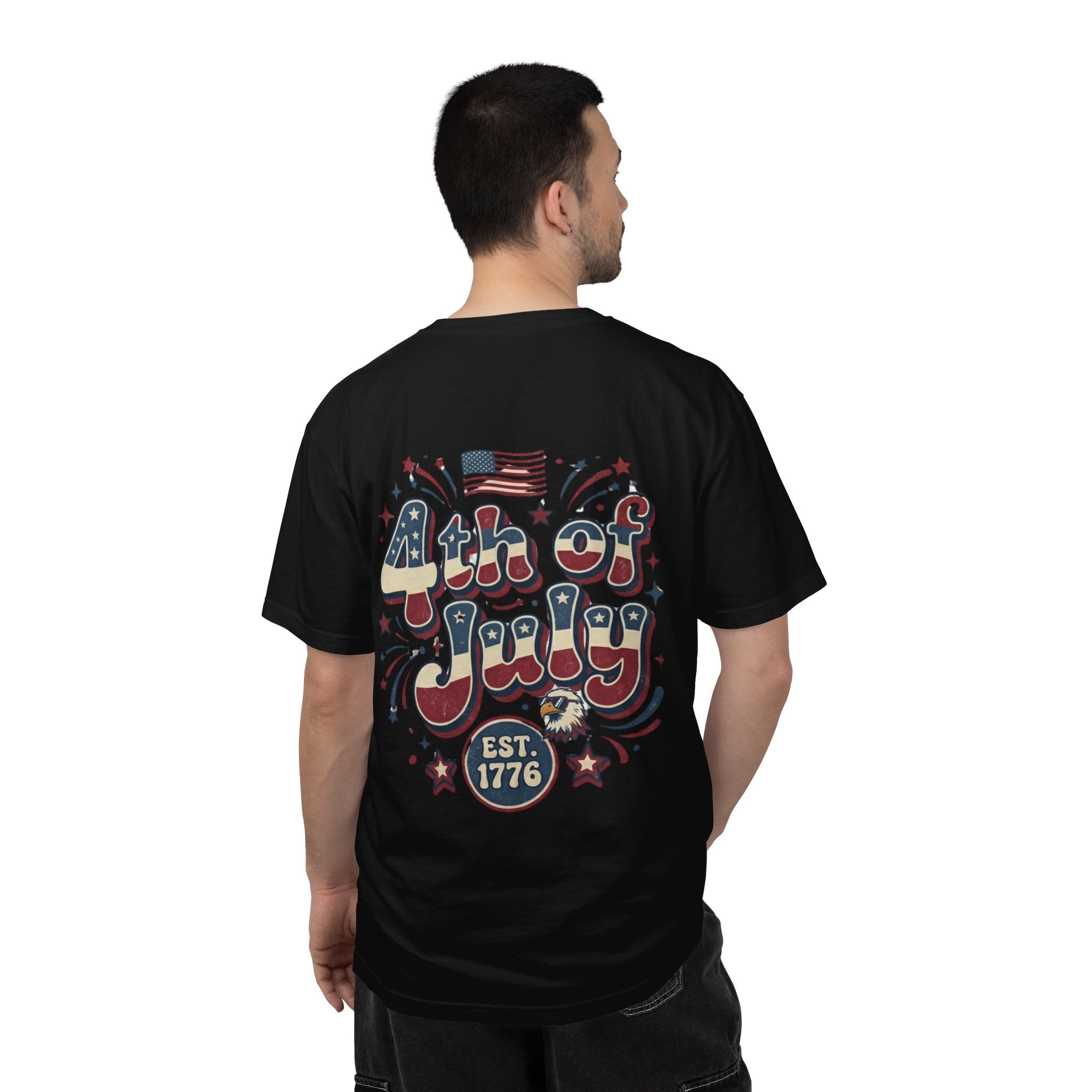 4th of July T-Shirt — Retro Patriotic "Est. 1776" Tee