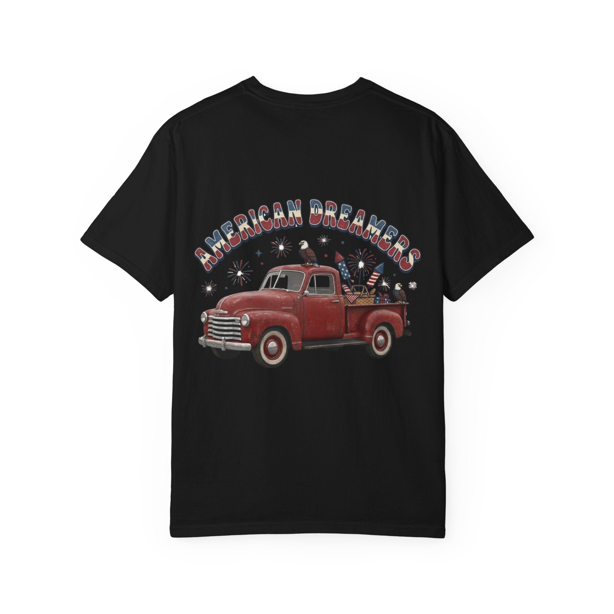 'Merica EST. 1776 T-Shirt — American Dreamers Vintage Truck Patriotic Tee
