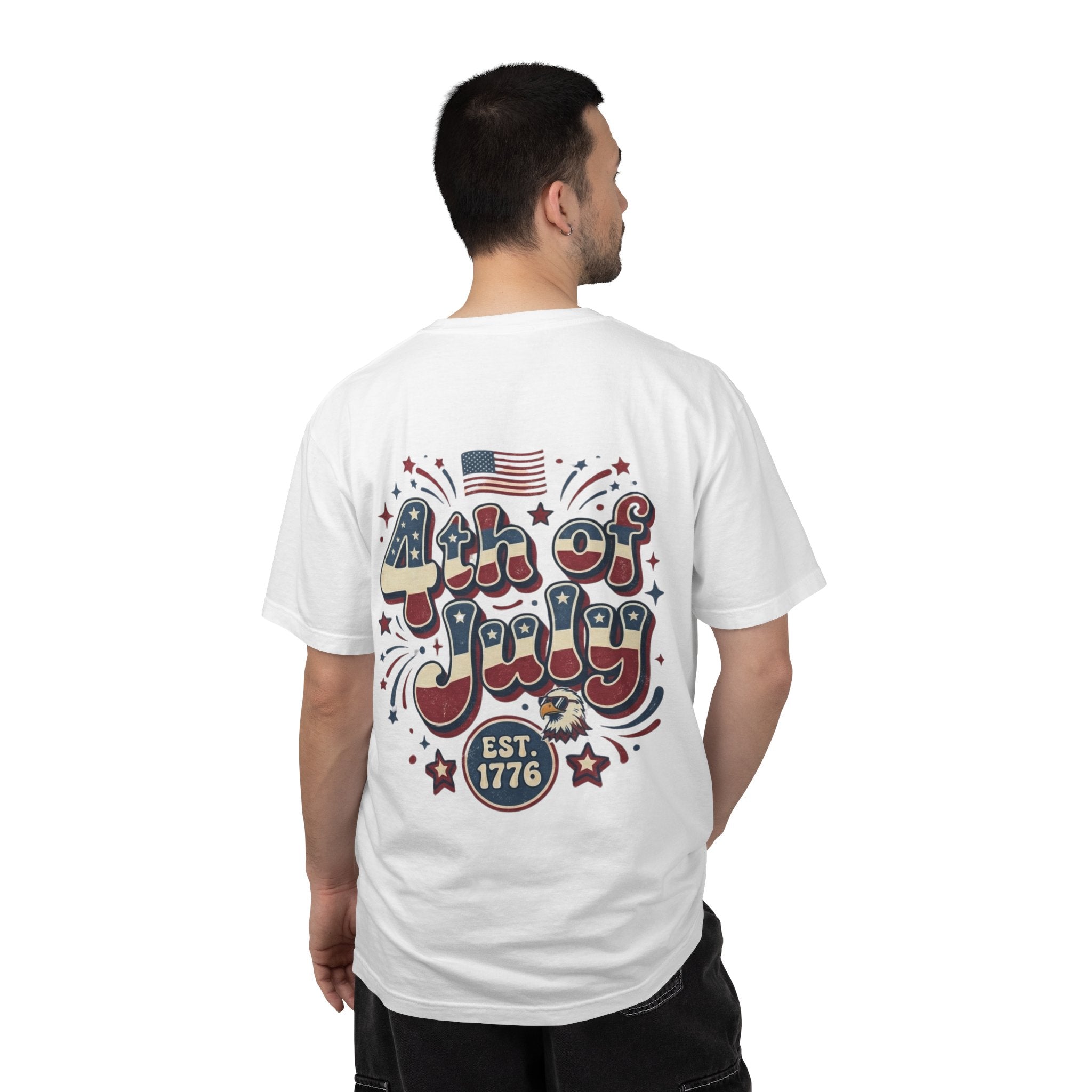 4th of July T-Shirt — Retro Patriotic "Est. 1776" Tee