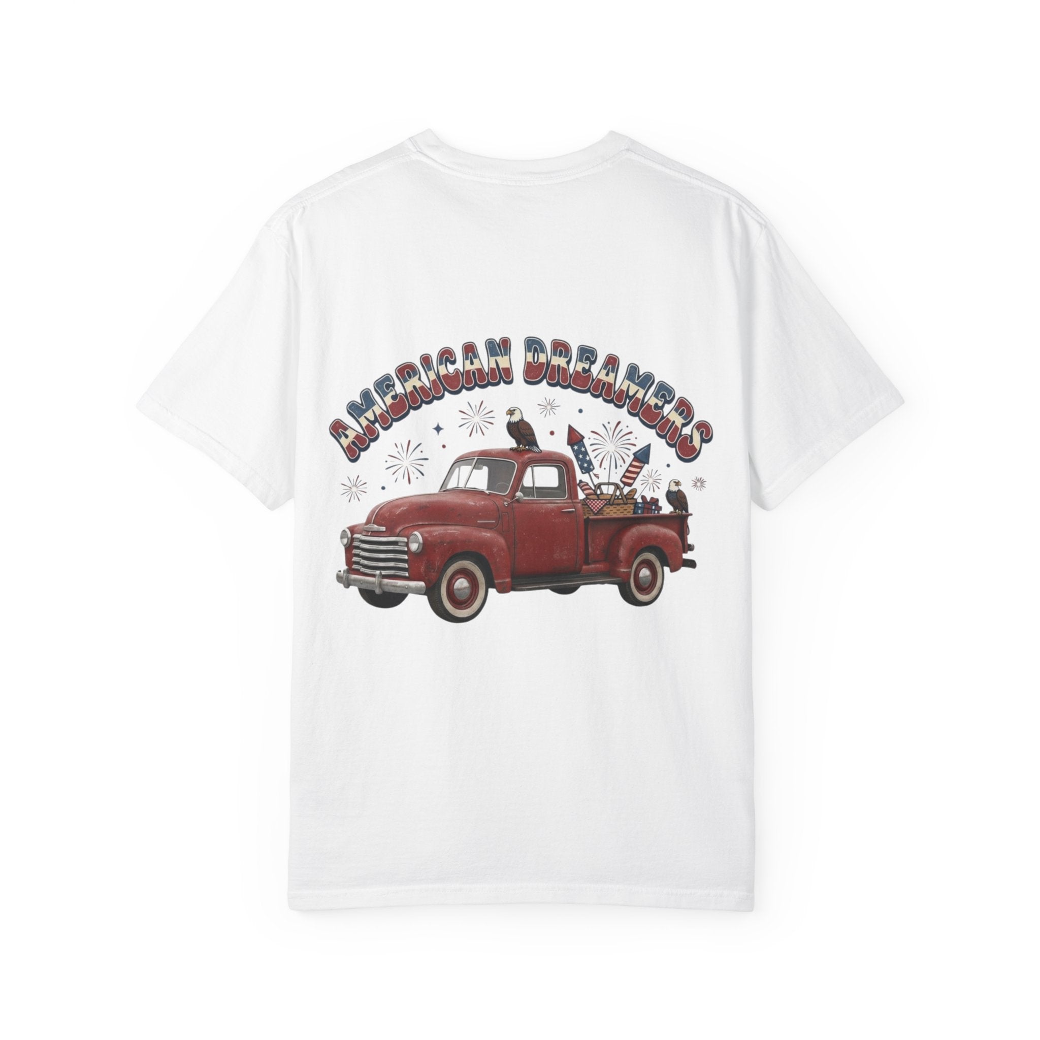 'Merica EST. 1776 T-Shirt — American Dreamers Vintage Truck Patriotic Tee