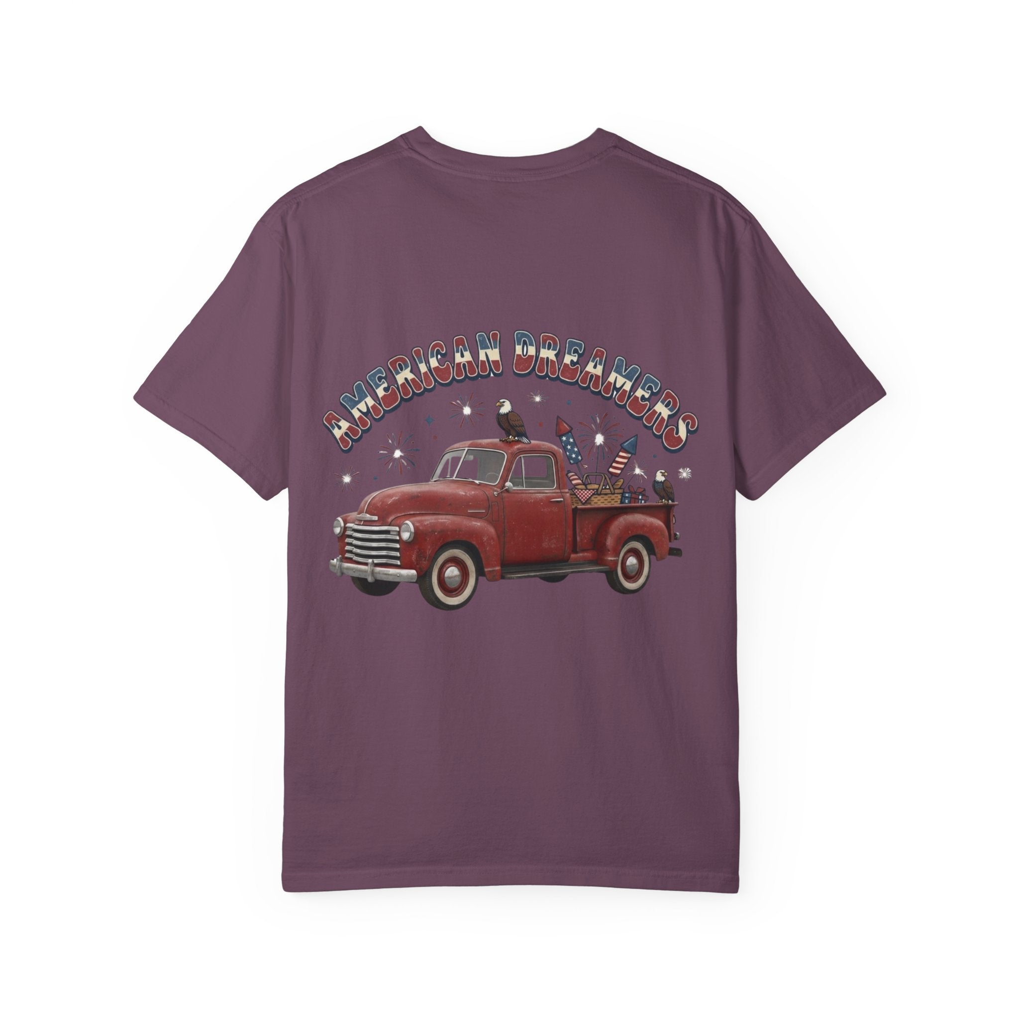 'Merica EST. 1776 T-Shirt — American Dreamers Vintage Truck Patriotic Tee