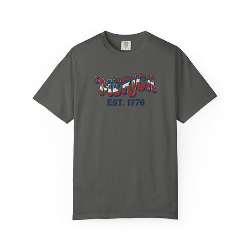 'Merica EST. 1776 T-Shirt — American Dreamers Vintage Truck Patriotic Tee