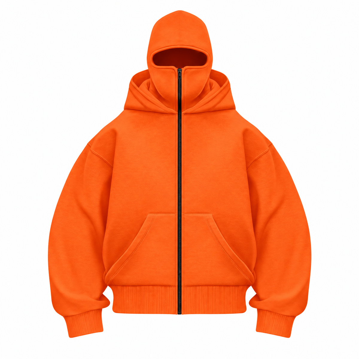 Anti-Social Balaclava Zip-Up Hoodie – Unisex Oversized