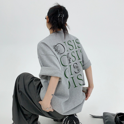 OISIS Heavy Waste  Oversized T-shirts