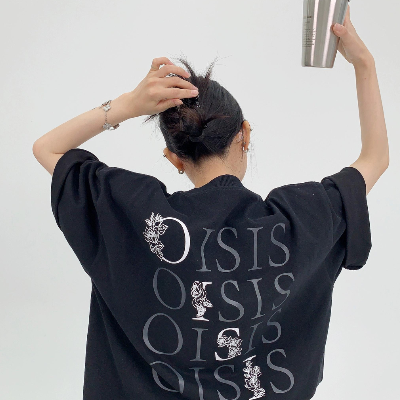 OISIS Heavy Waste  Oversized T-shirts