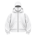 Anti-Social Balaclava Zip-Up Hoodie – Unisex Oversized