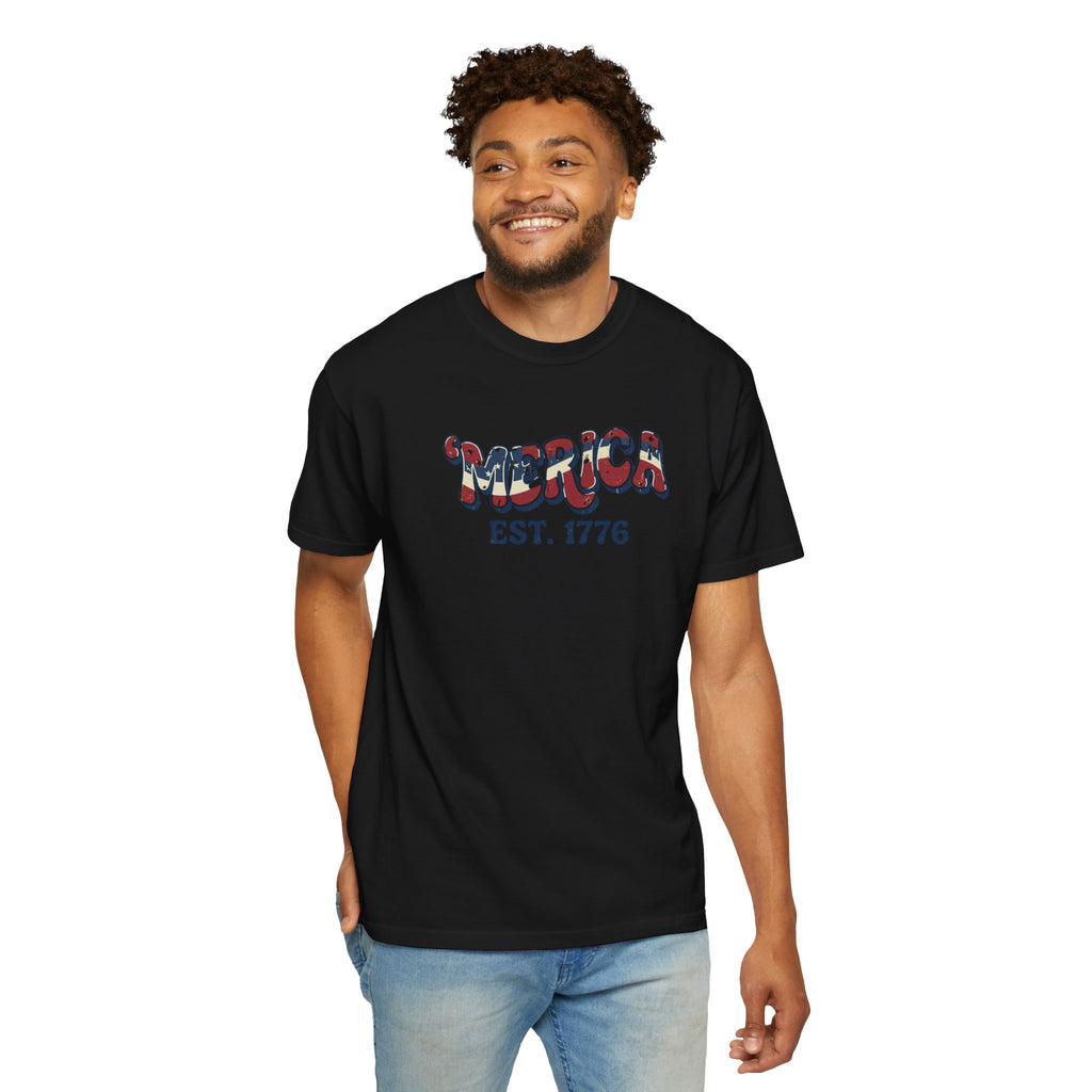 'Merica EST. 1776 T-Shirt — American Dreamers Vintage Truck Patriotic Tee