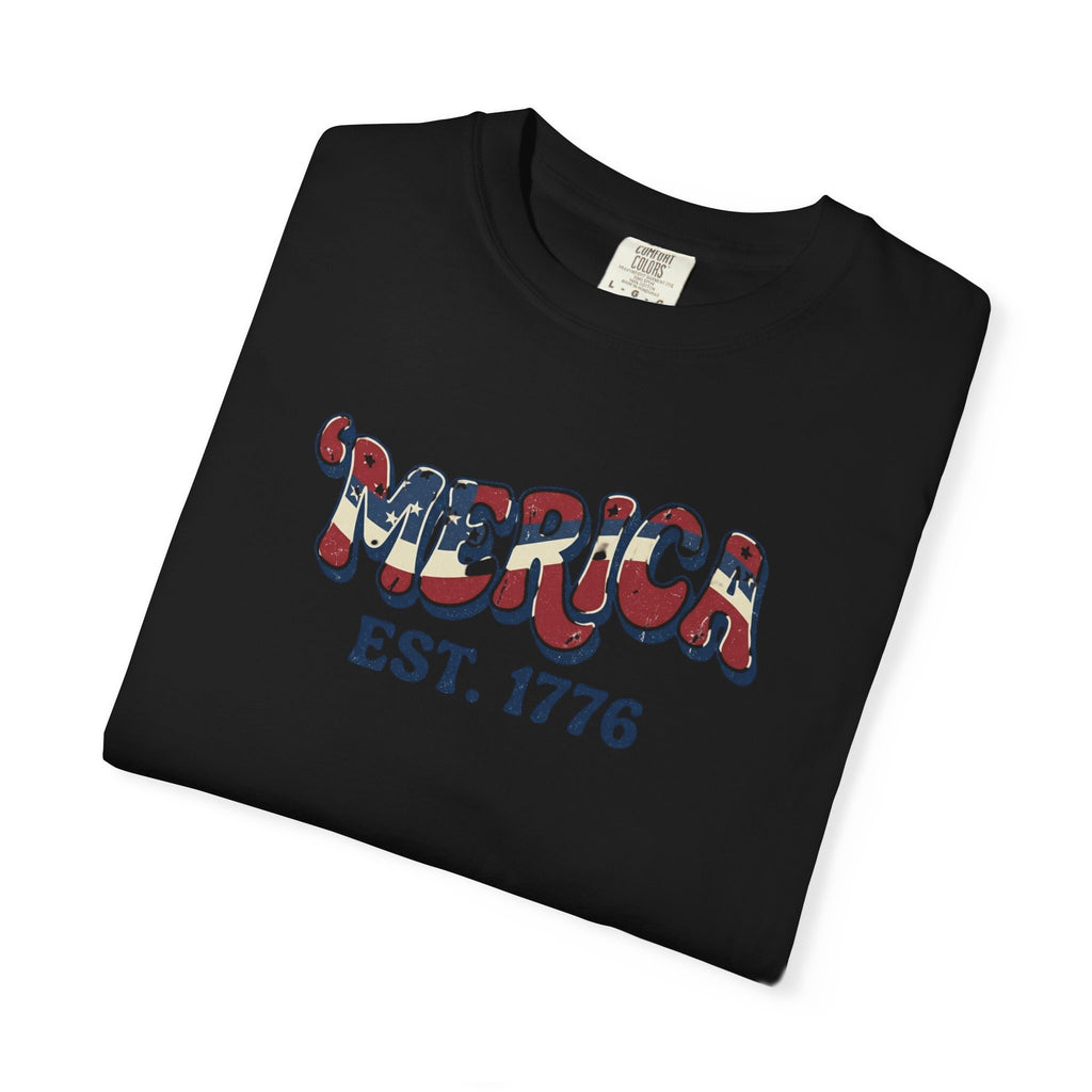'Merica EST. 1776 T-Shirt — American Dreamers Vintage Truck Patriotic Tee
