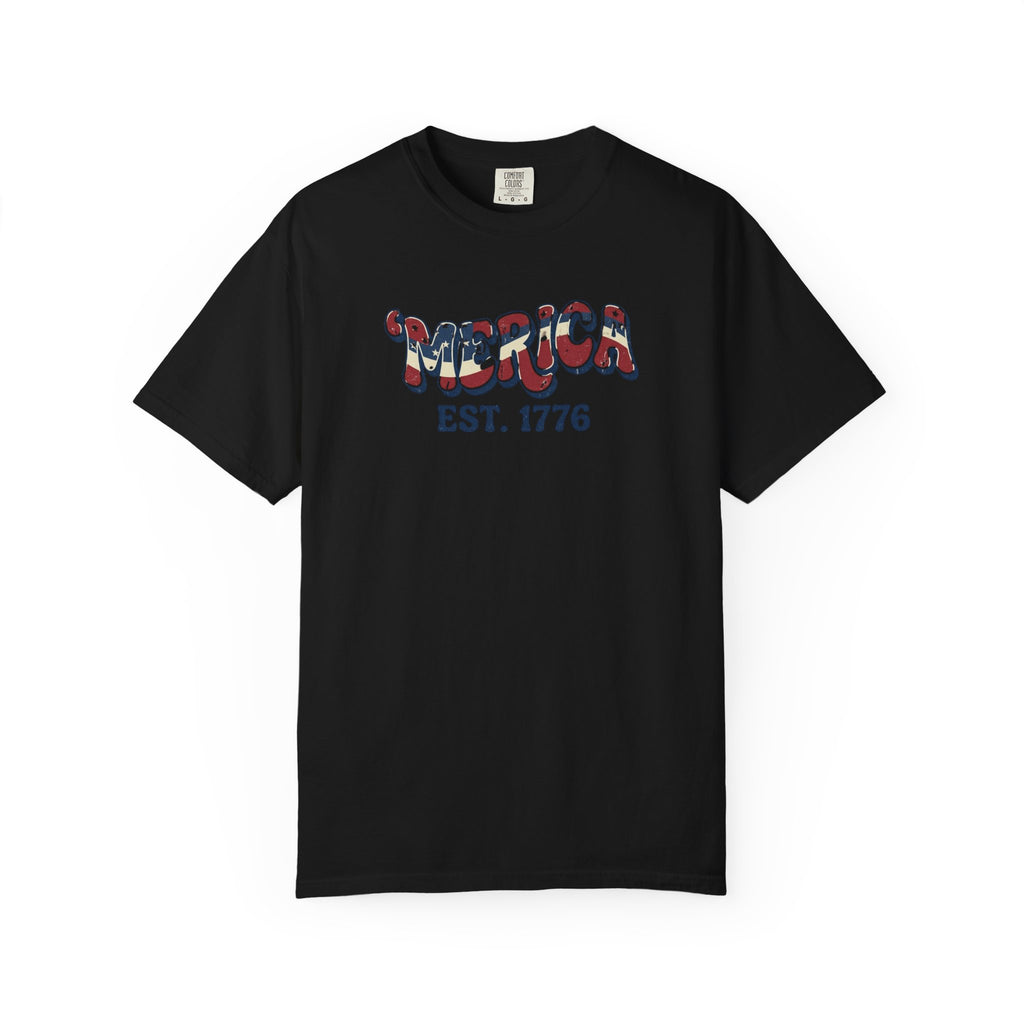 'Merica EST. 1776 T-Shirt — American Dreamers Vintage Truck Patriotic Tee