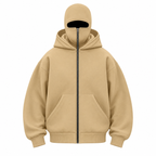 Anti-Social Balaclava Zip-Up Hoodie – Unisex Oversized