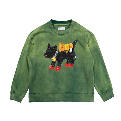 Vintage Dog Black Brand Bear Sweatshirt