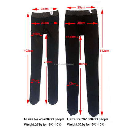 European And American Black New Fleece-lined Leggings