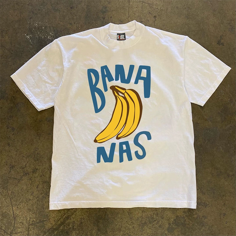 Banana-loving Design Short-sleeved T-shirt for Unisex