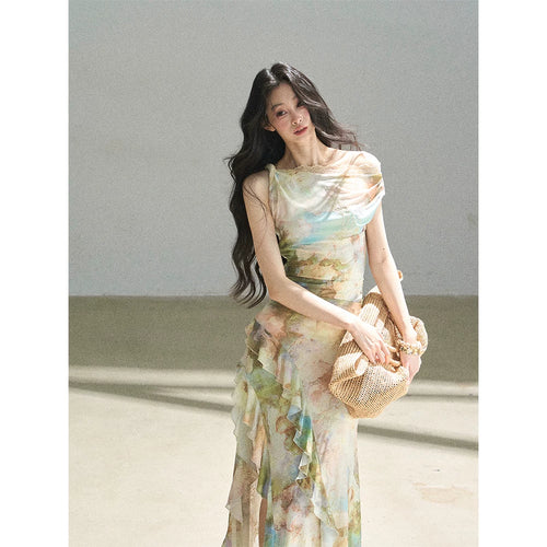 AOMALM™ Women's Off-Shoulder Floral Lace Maxi Dress