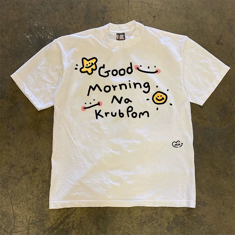 Good Morning Na KrubPom Short-sleeved T-shirt