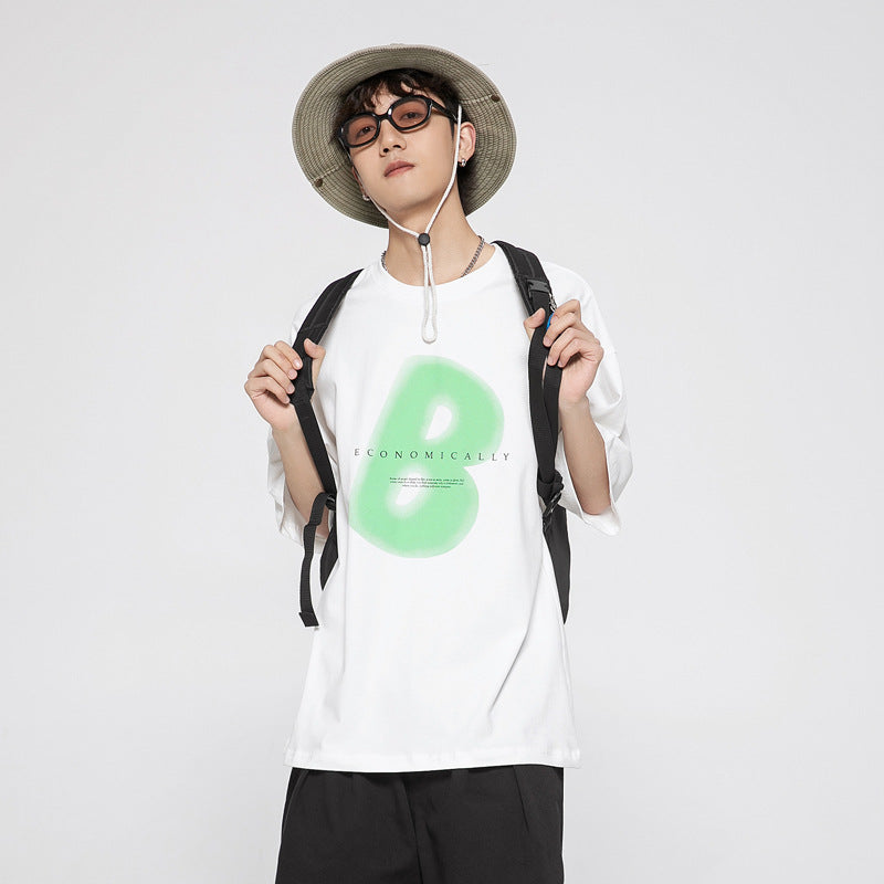 Unisex Summer Candy Loose Solid Color Printing Youth Crady